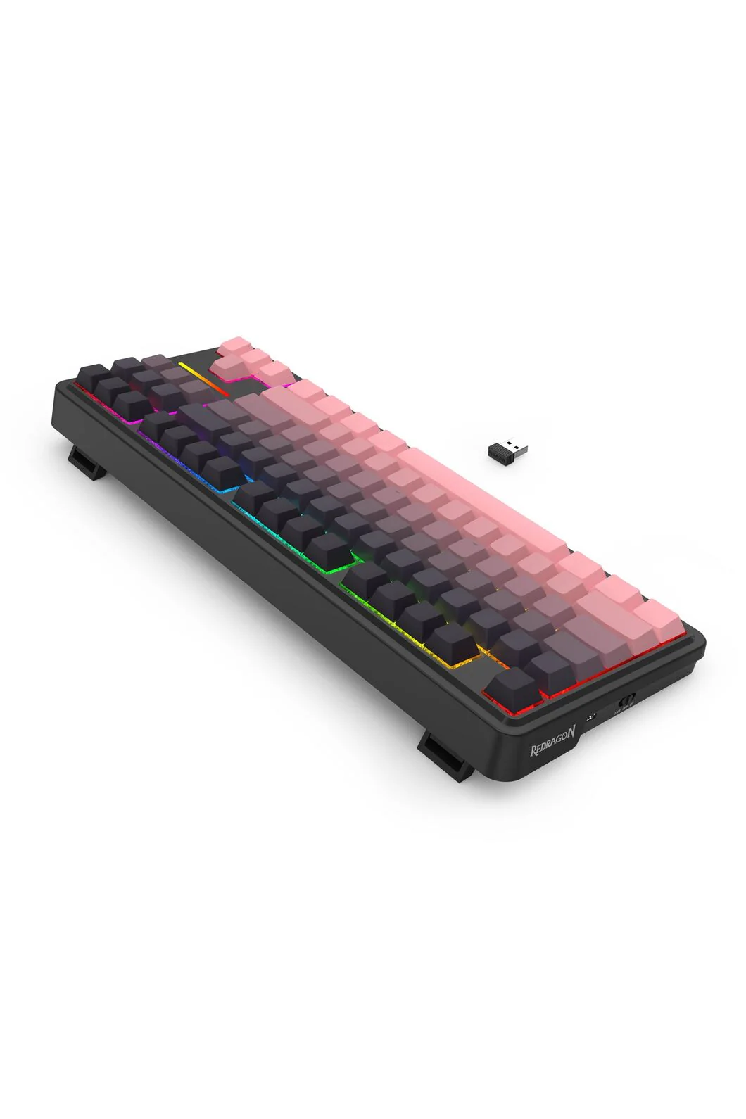 Redragon K728SP RGB Pro Antonium Pro Pink TKL Gasket Wireless Mechanical Keyboard - Image 4