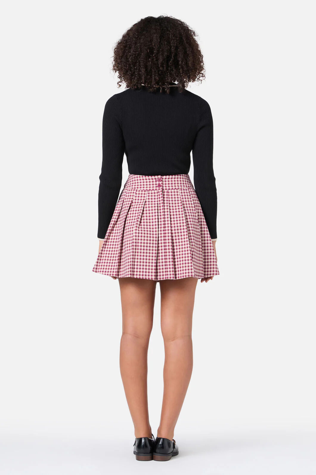 Renae Check Mini Skirt - Image 4