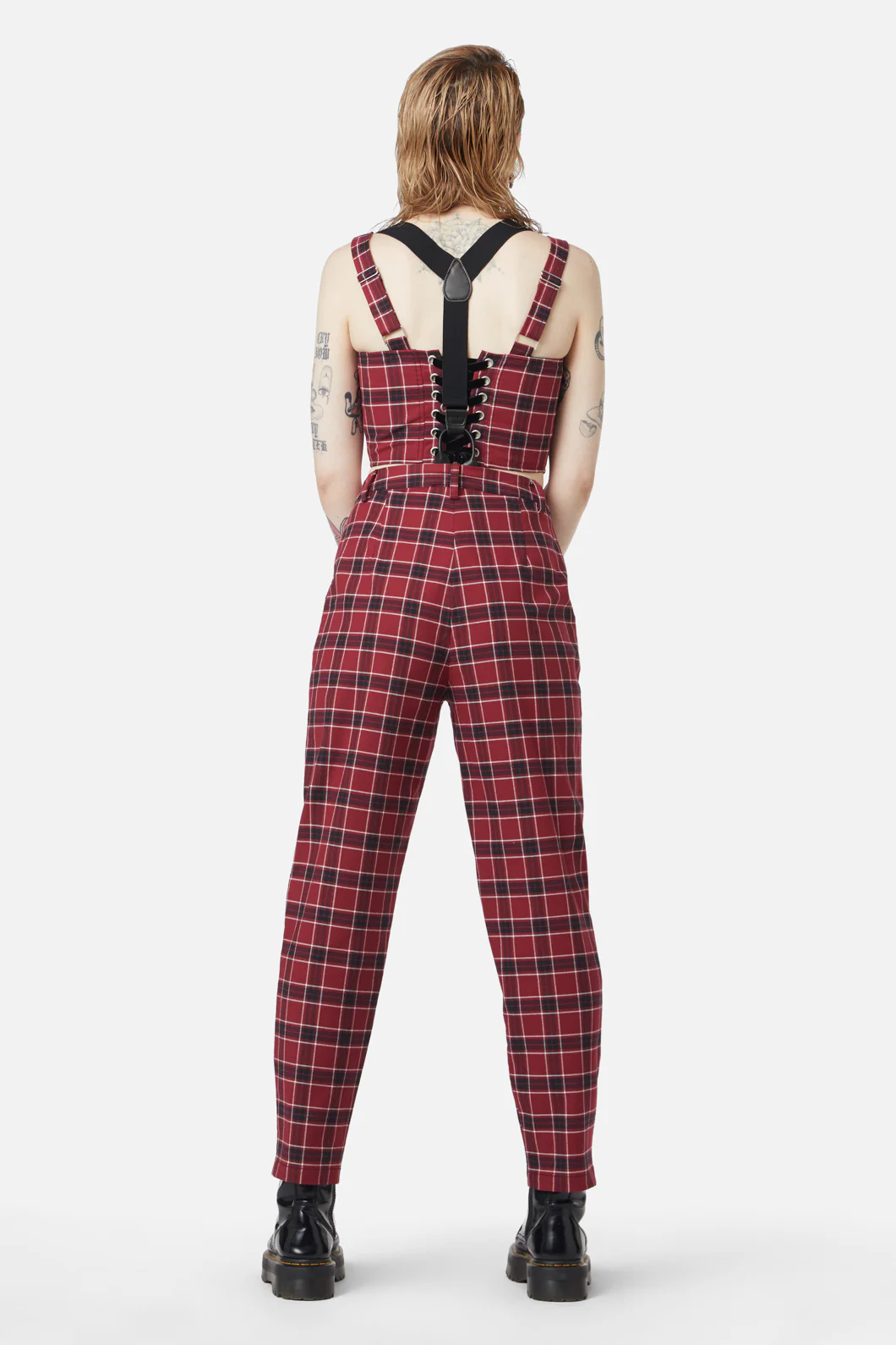 Revenge Tartan Brace Trouser - Image 4