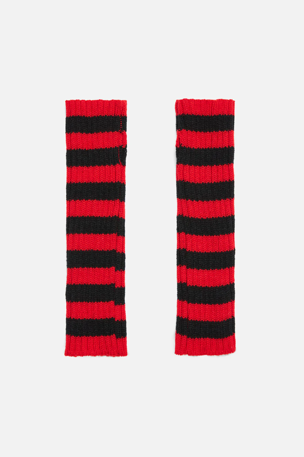 Ribbed Long Fingerless Gloves - Image 3