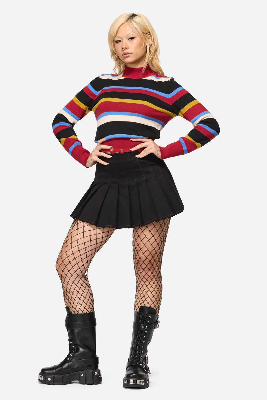 Riot Goth Pleated Skort