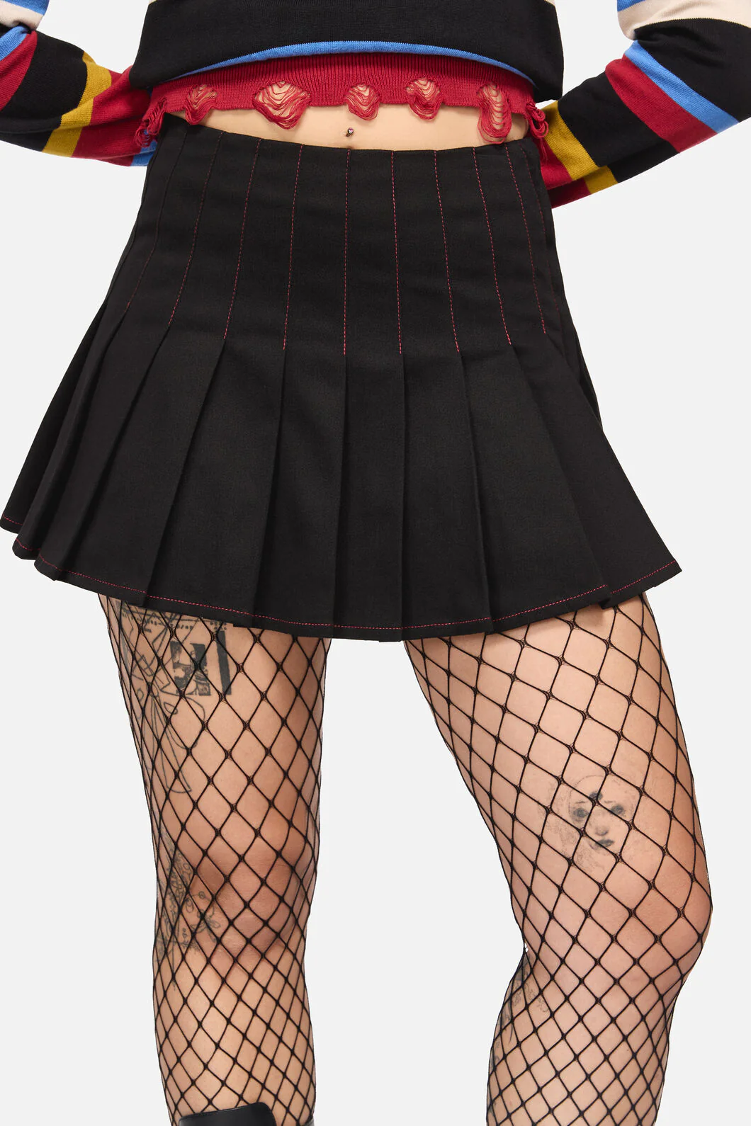 Riot Goth Pleated Skort - Image 6