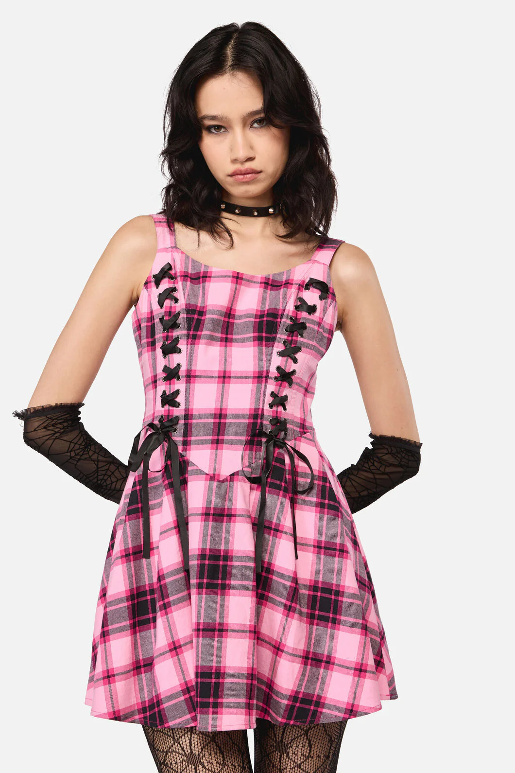 Rococo Life Corset Fit Tartan Dress - Image 2
