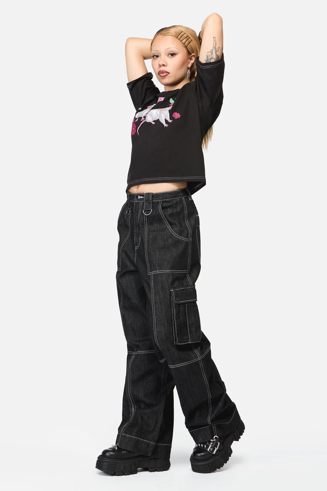 Rodent Grunge Cargo Jean - Image 4