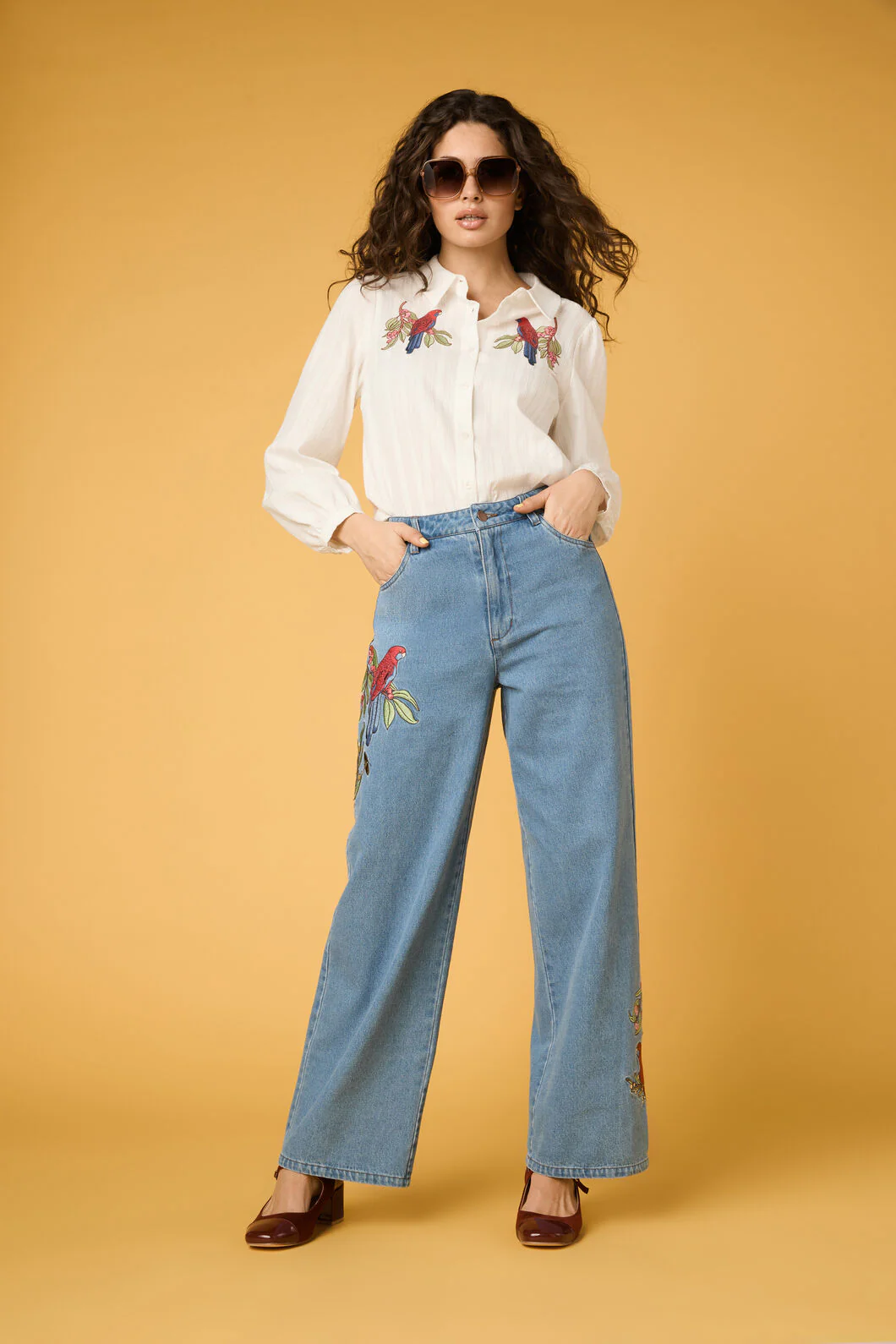 Rosella Embroidered Jean - Image 2