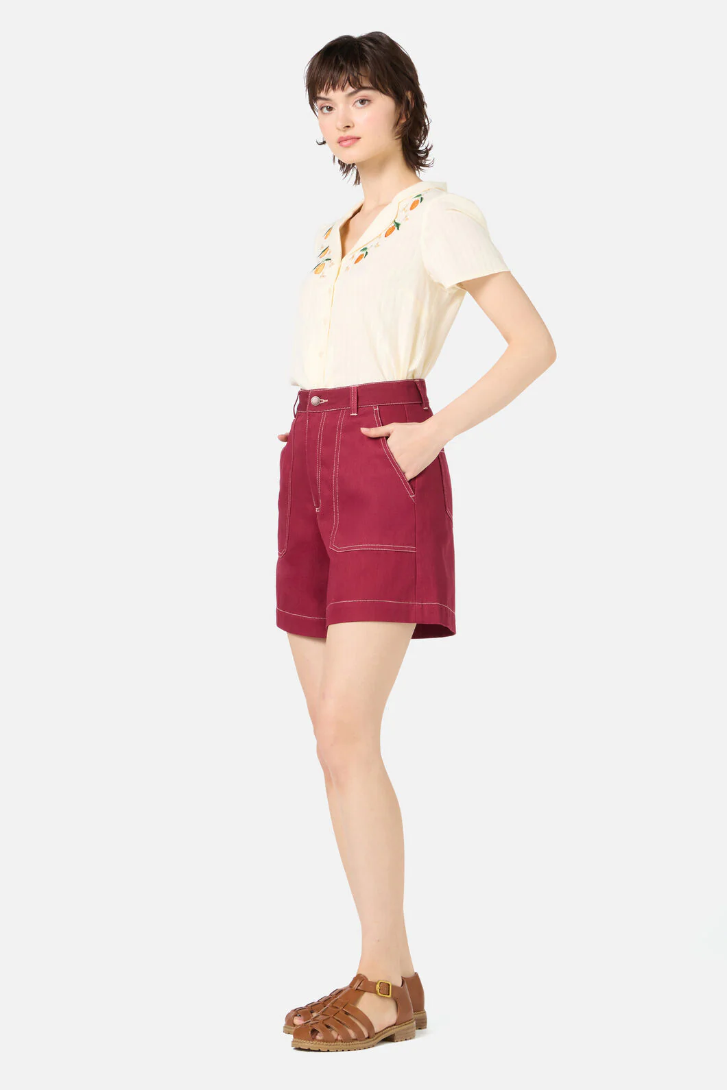 Ruby Drill Shorts - Image 3
