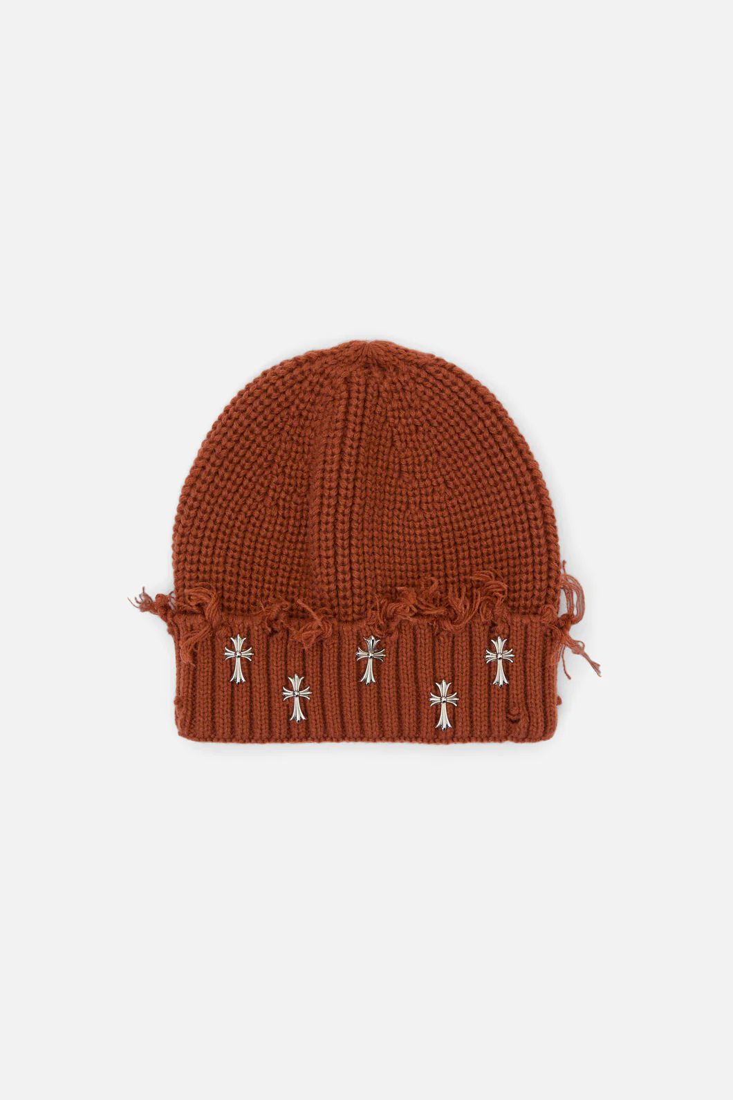 Rust Cross Charm Beanie - Image 4