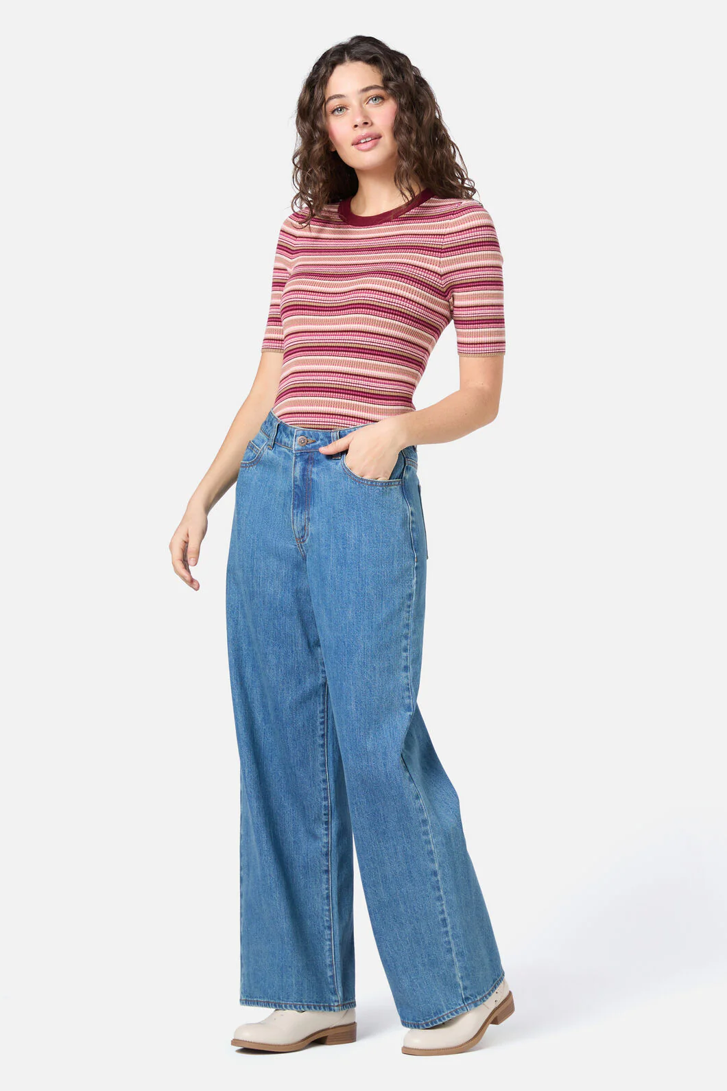 Sadie Stripe Knit Top - Image 10