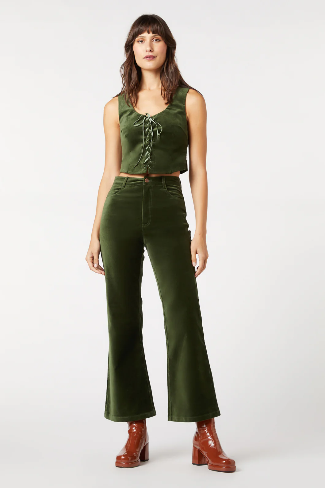 Sadie Velvet Flare Jean - Image 5