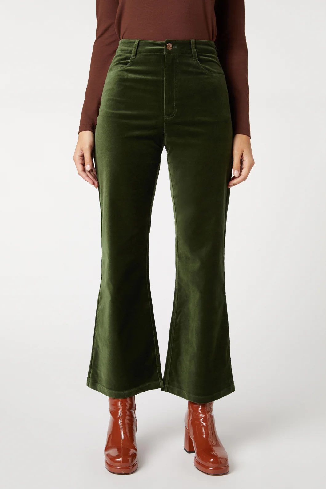 Sadie Velvet Flare Jean - Image 8