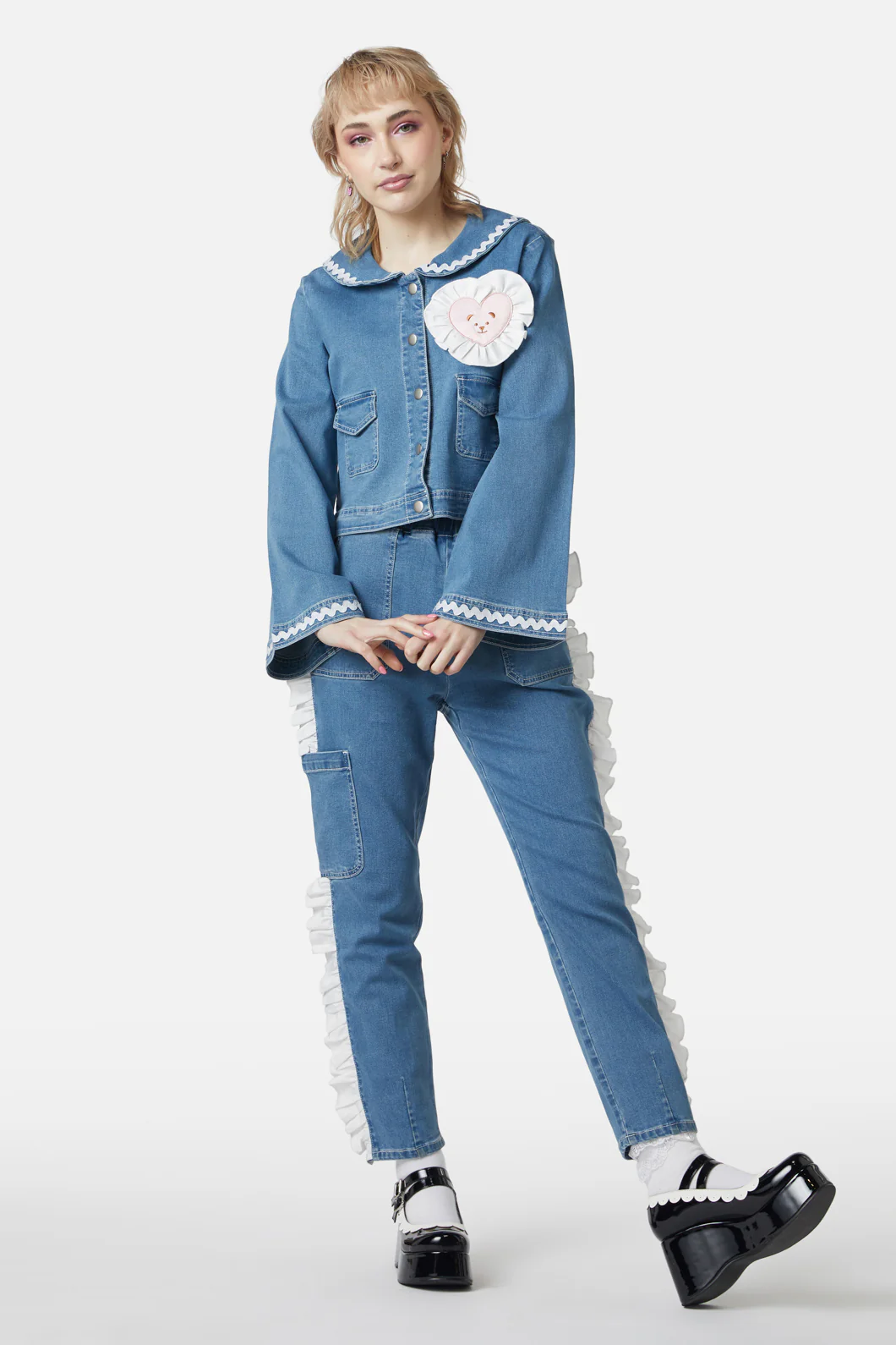 Sailor Teddy Denim Jacket - Image 2