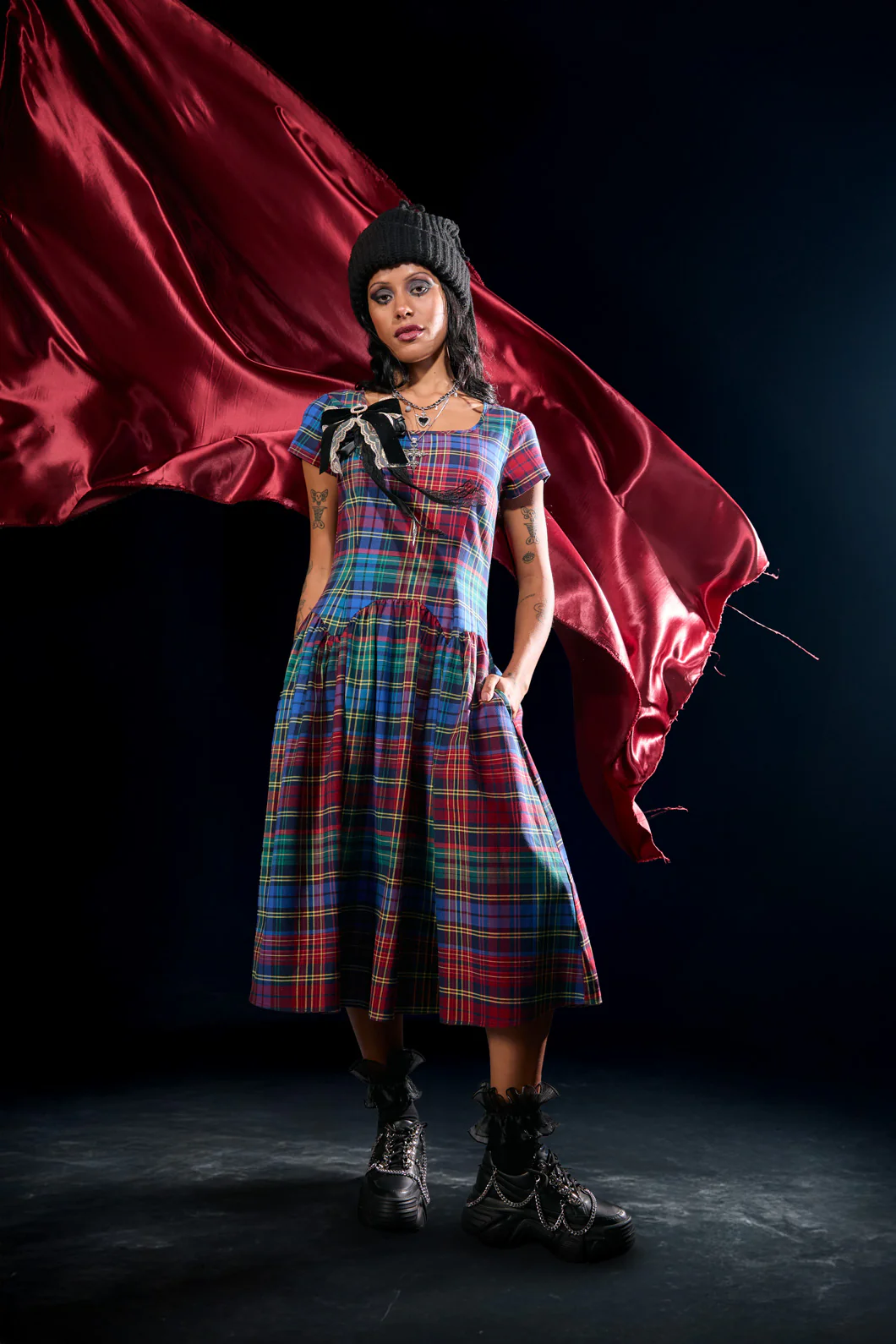 Sainted Tartan Dress - Image 2