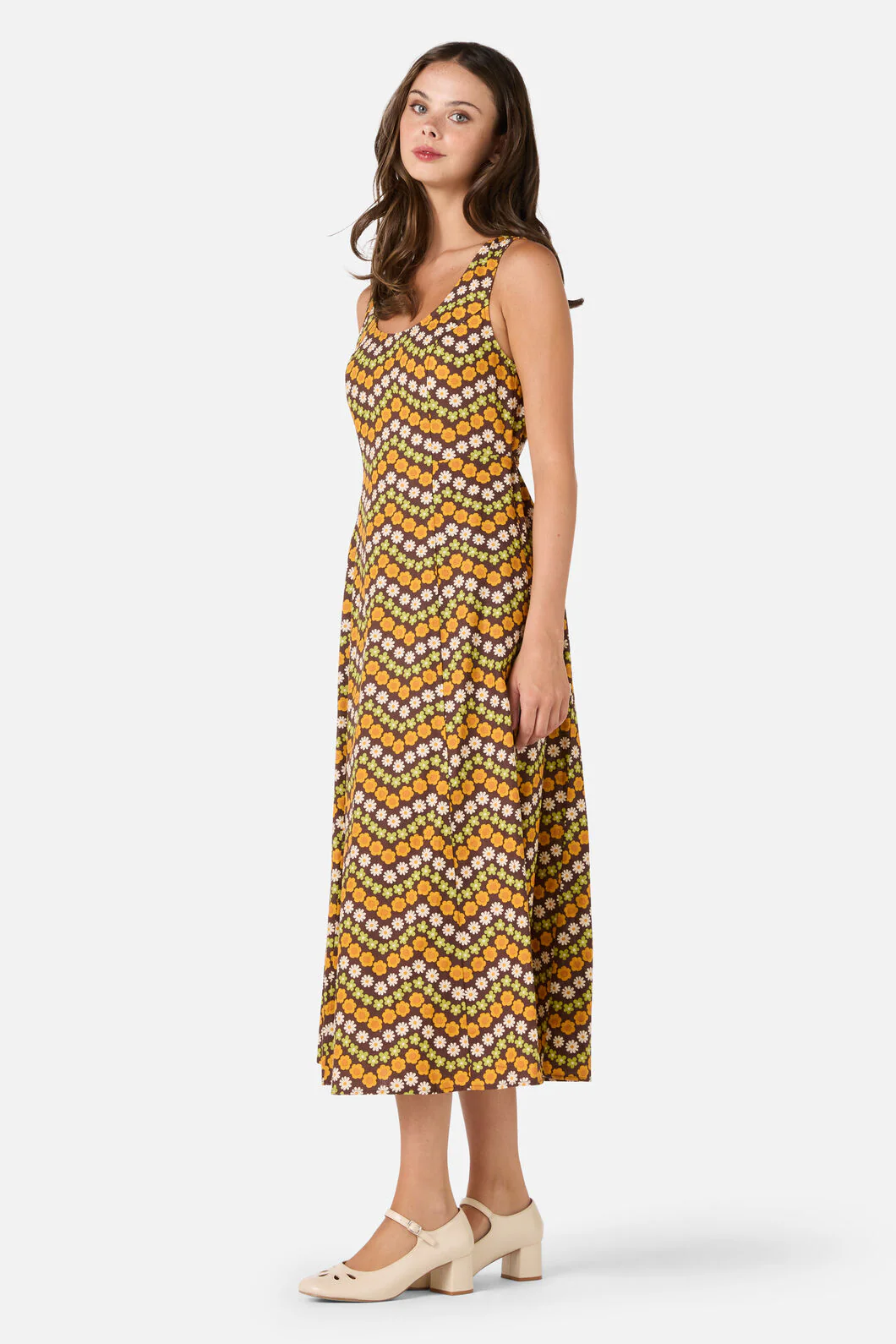 Sally Retro Midi Dress - Image 5