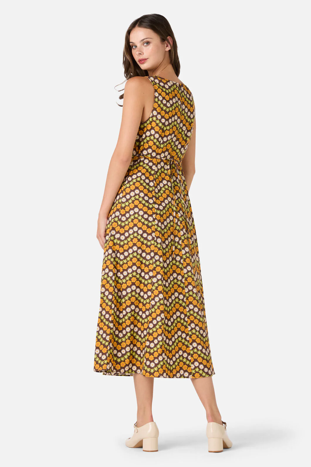 Sally Retro Midi Dress - Image 6