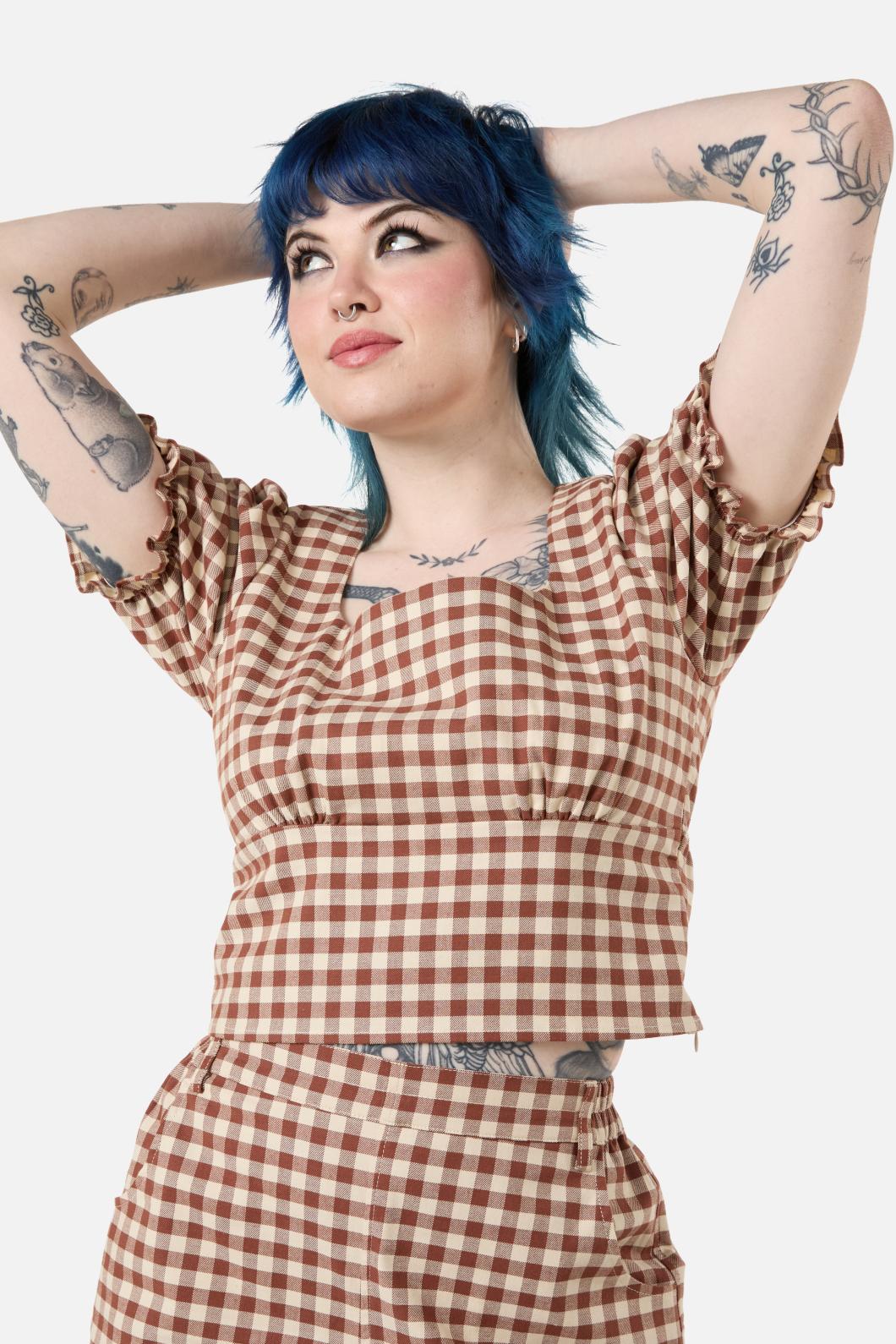 Saloon Gingham Blouse