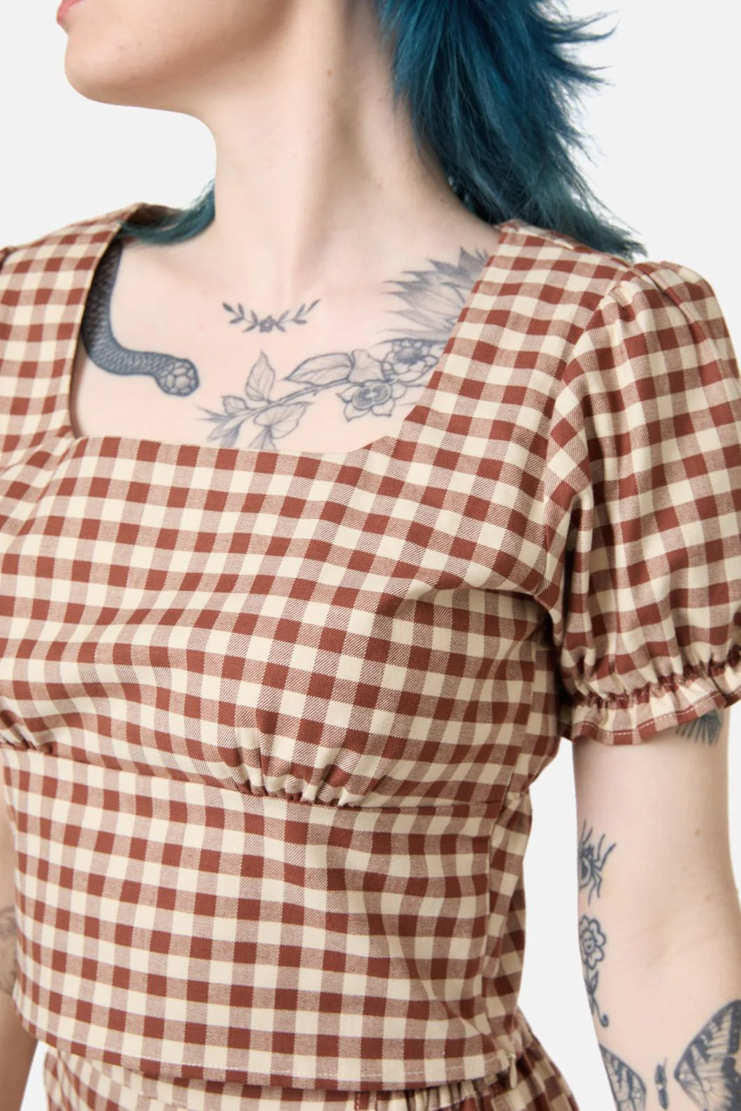 Saloon Gingham Blouse - Image 6