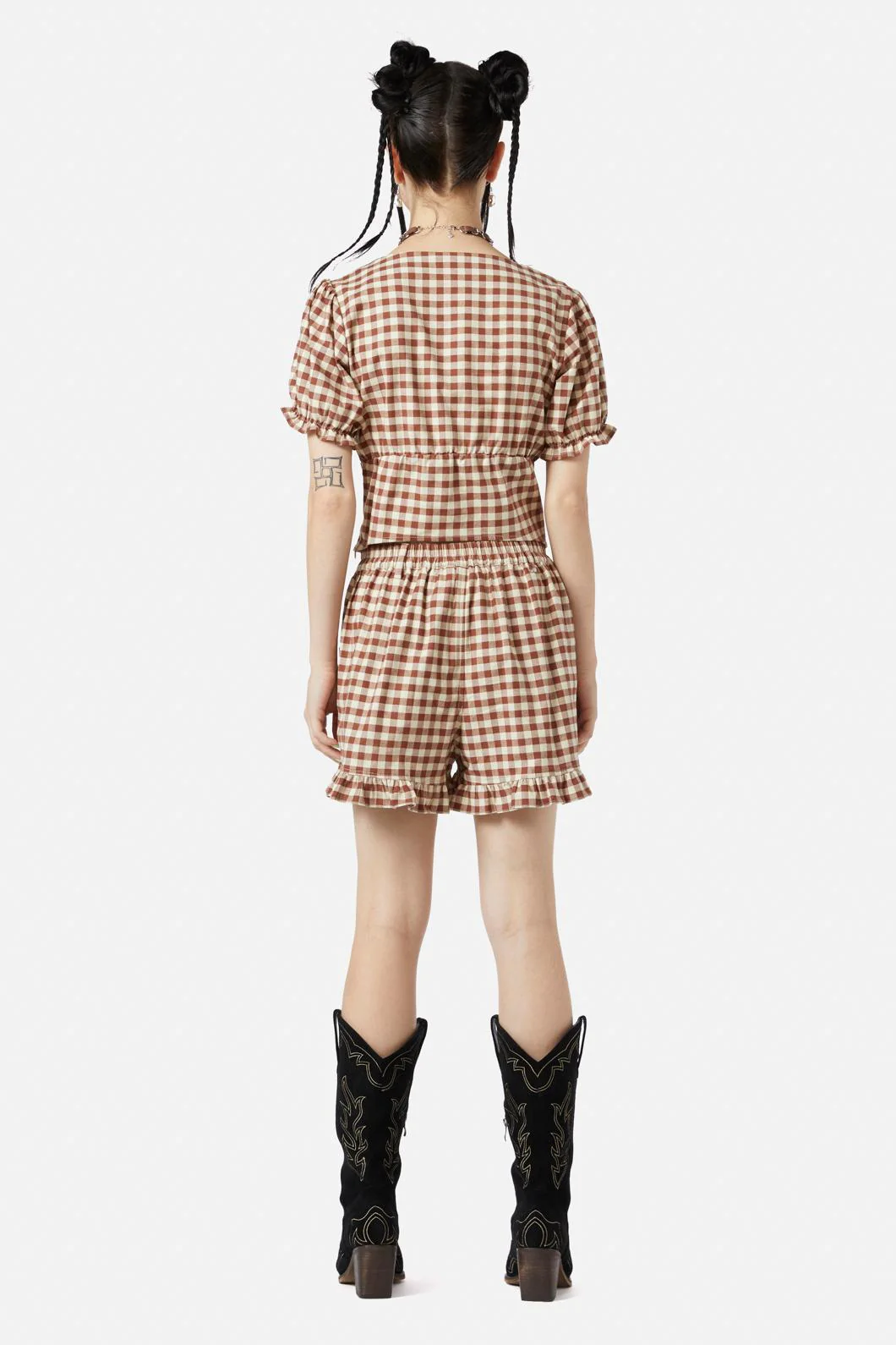 Saloon Gingham Blouse - Image 8
