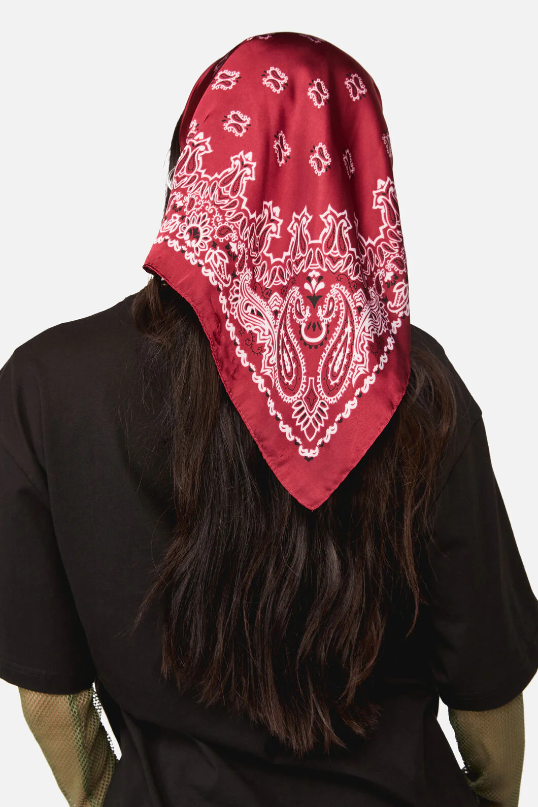 Satin Bandana Scarf - Image 2