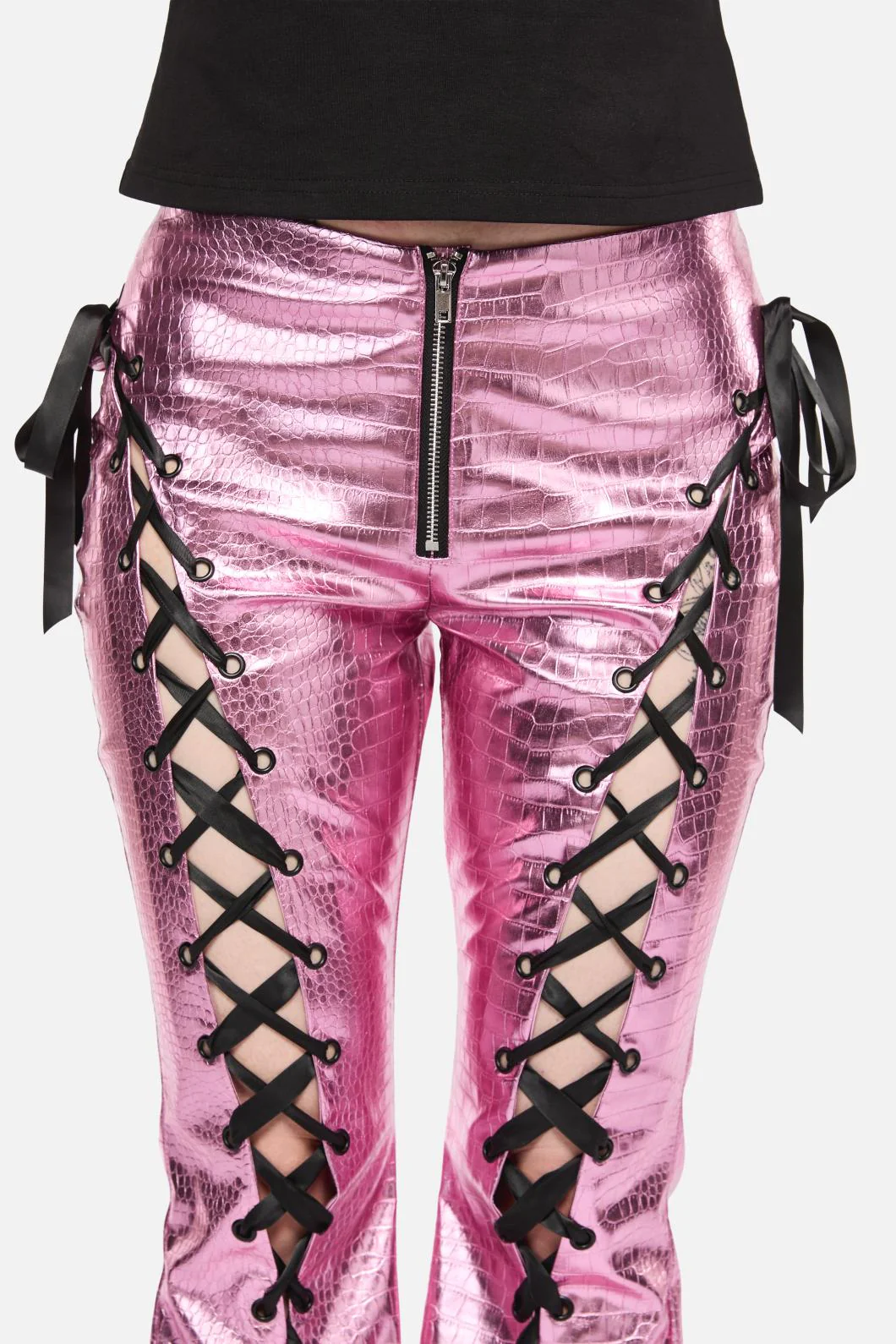 Scales Lace Up PU Pant - Image 11