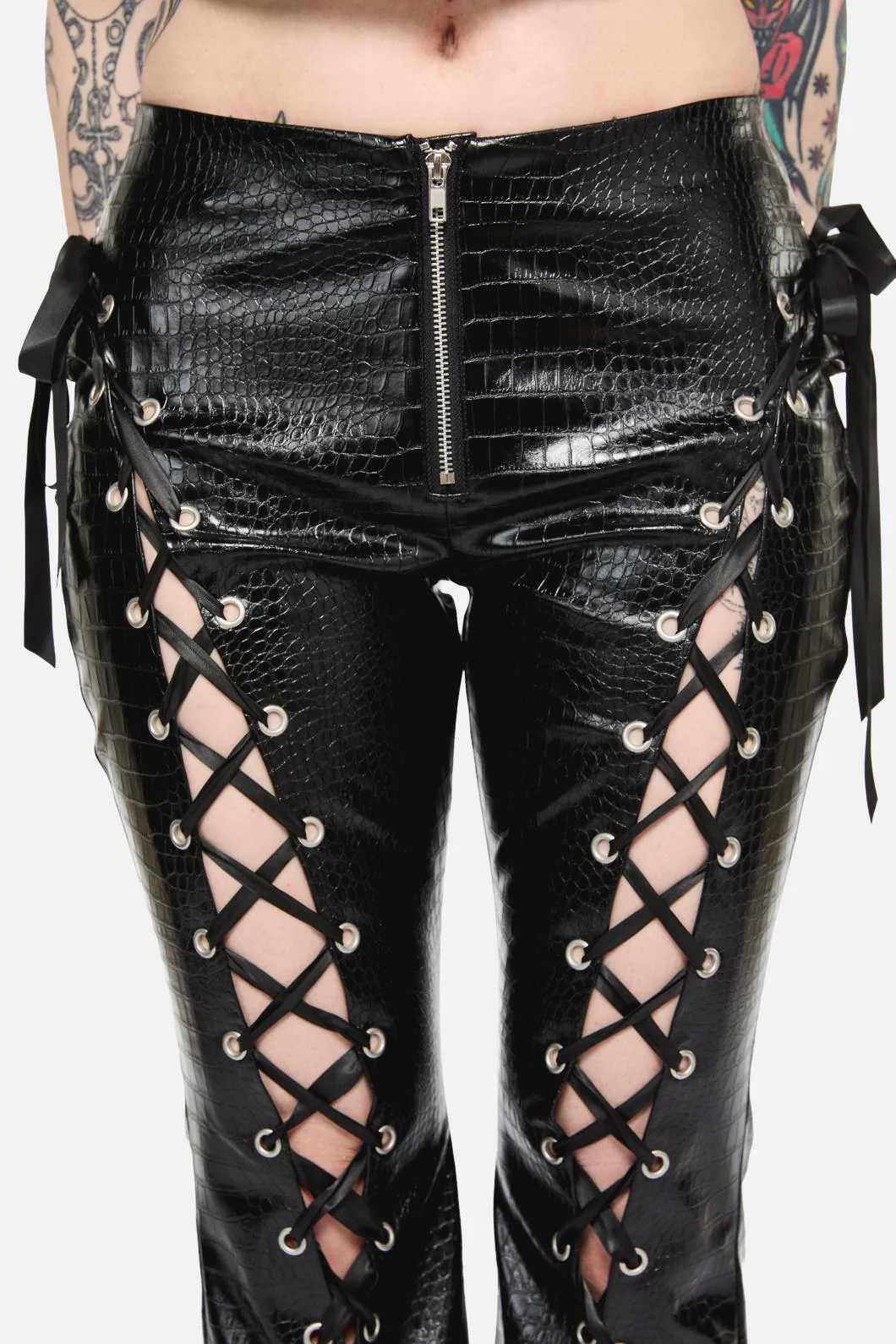 Scales Lace Up PU Pant - Image 6
