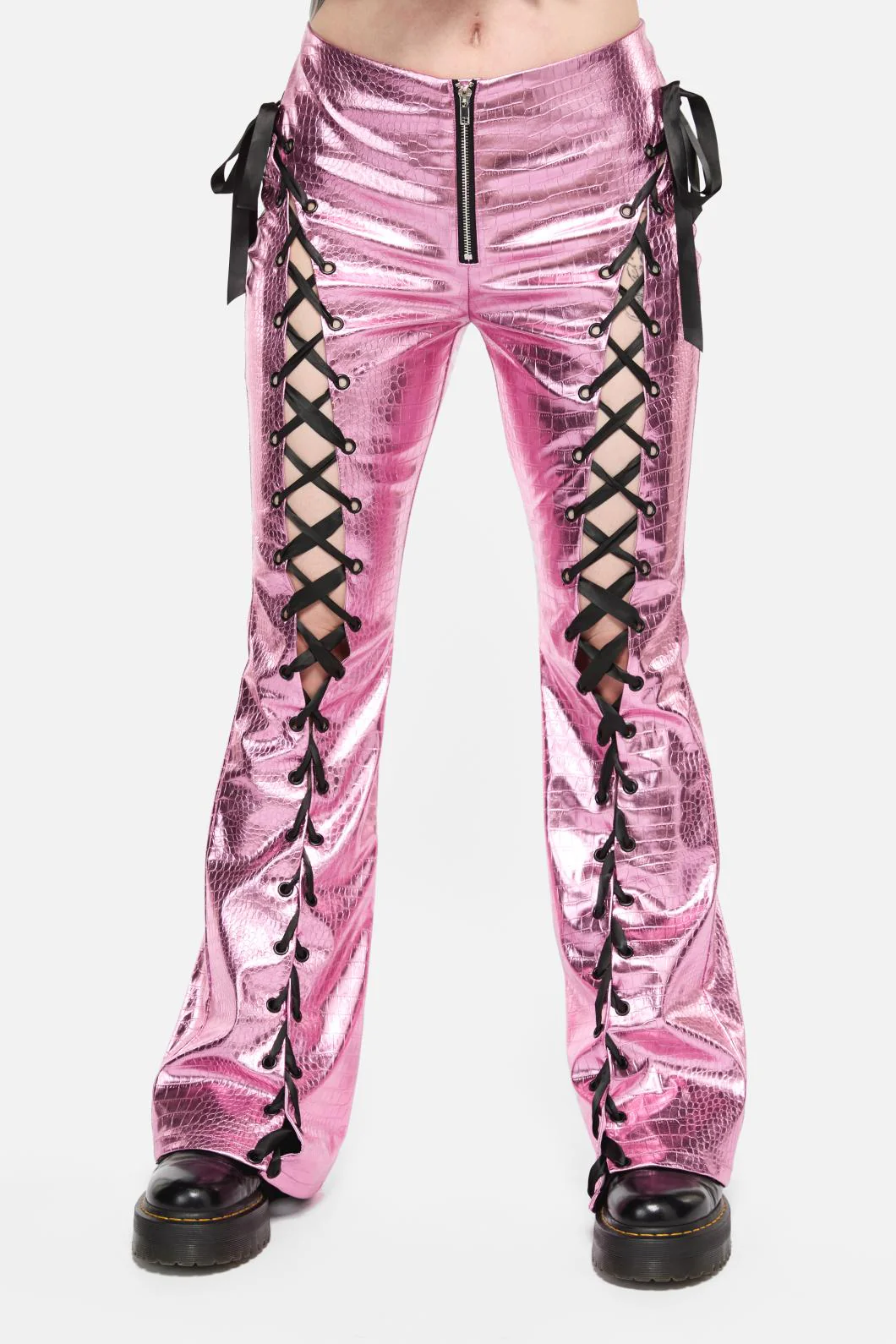 Scales Lace Up PU Pant - Image 7