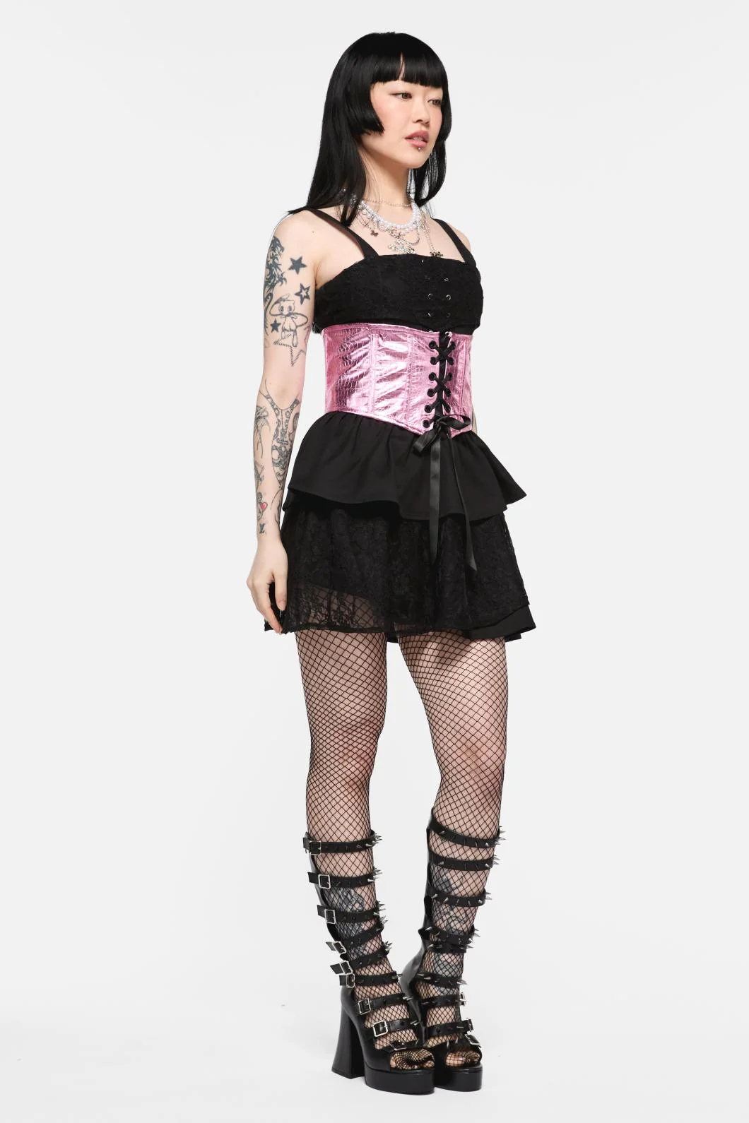 Scales PU Underbust Corset - Image 3