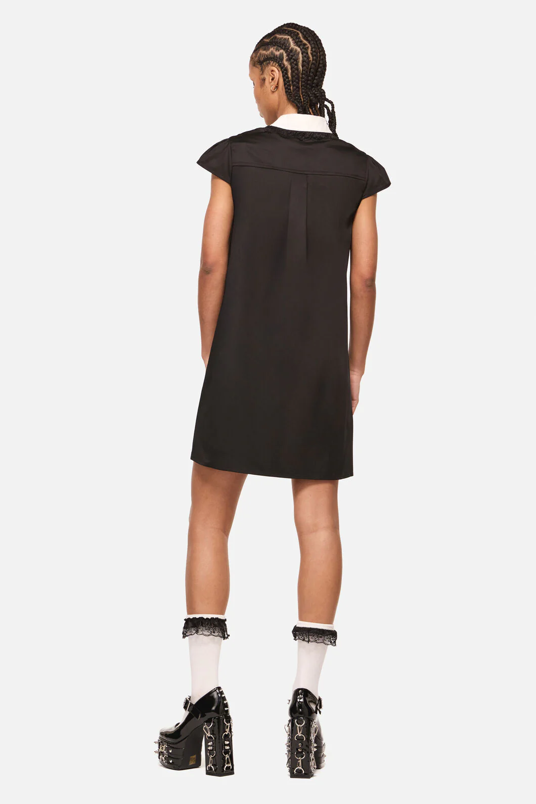 Séance Contrast Goth Mini Dress - Image 4