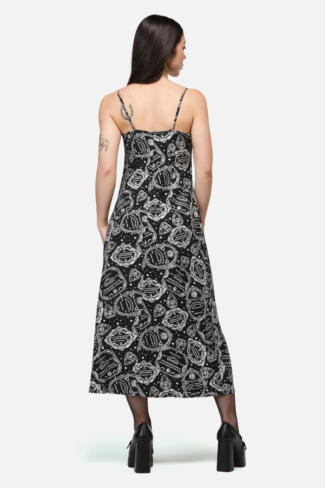 Séance Goth Strap Midi Dress - Image 3