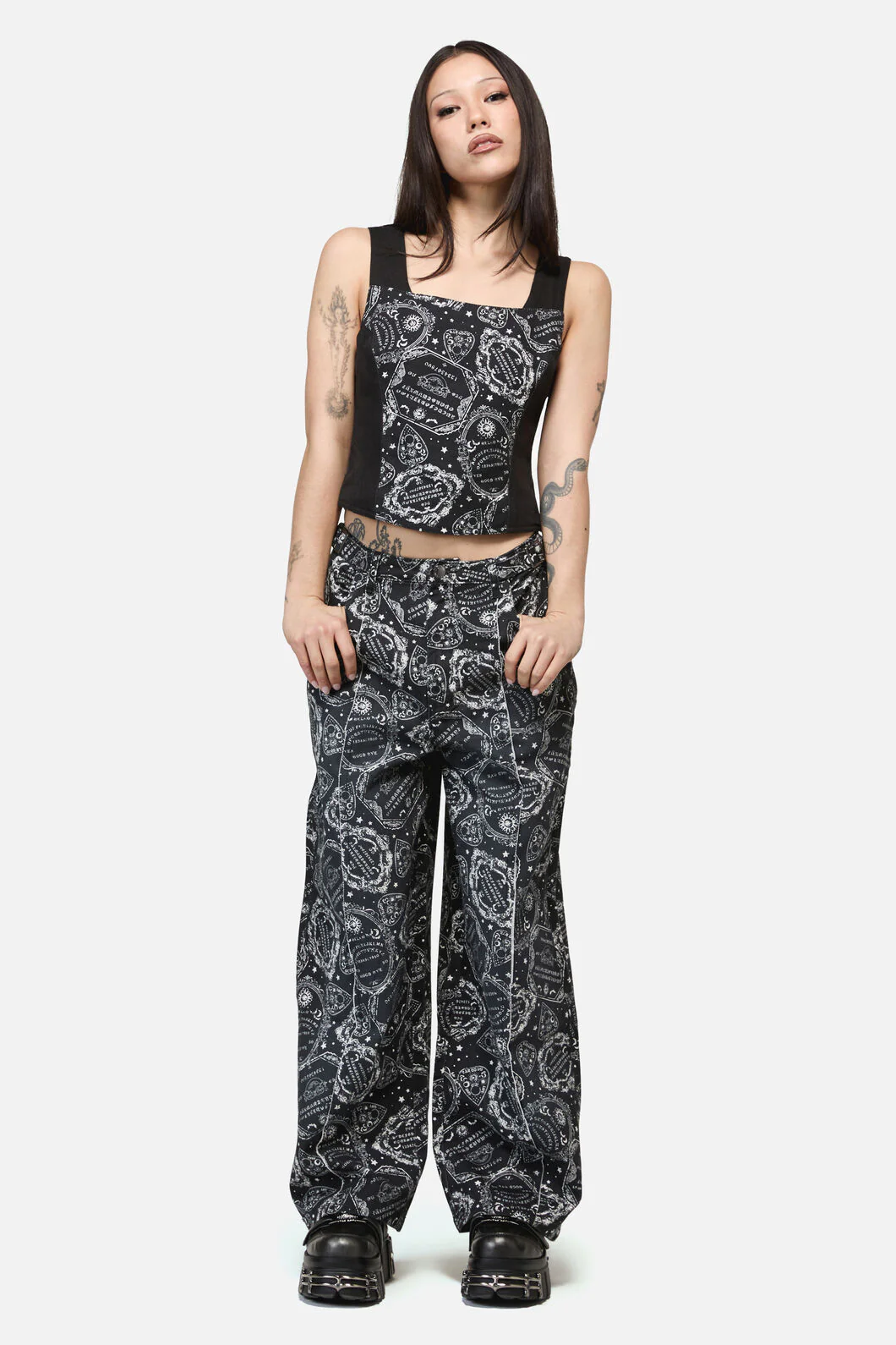 Séance Print Goth Corset Top - Image 5
