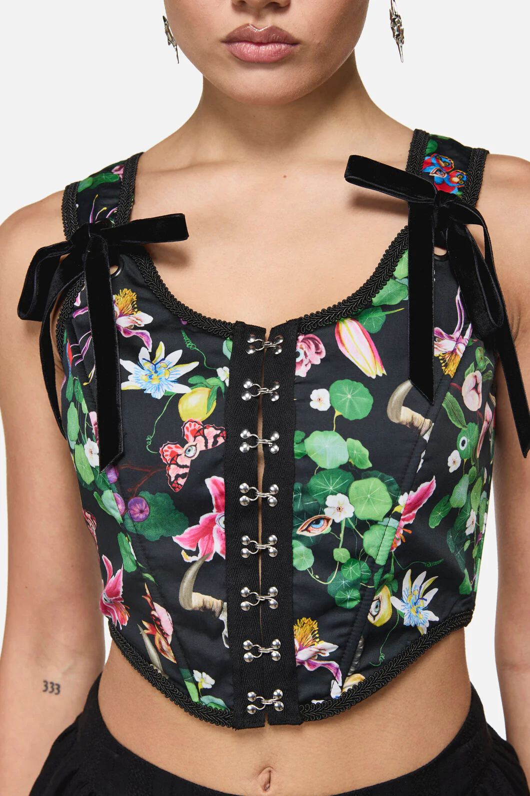 See No Evil Print Corset - Image 5