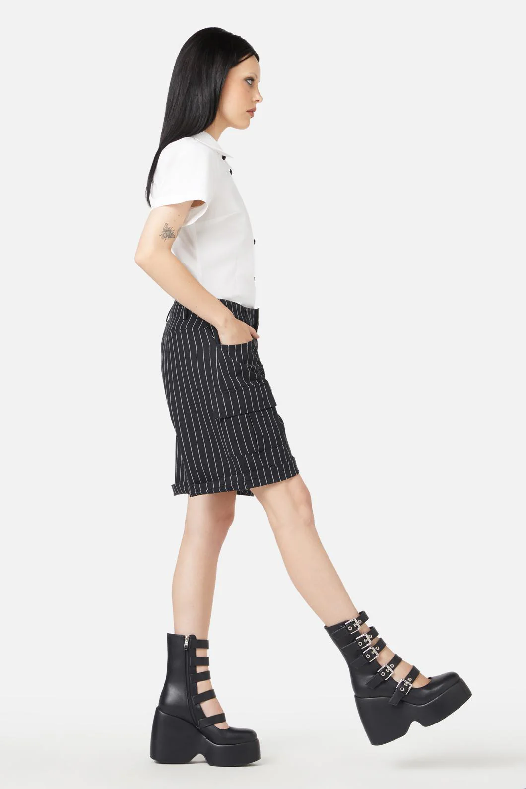 Sew Much Fun Stripe Shorts - Image 3