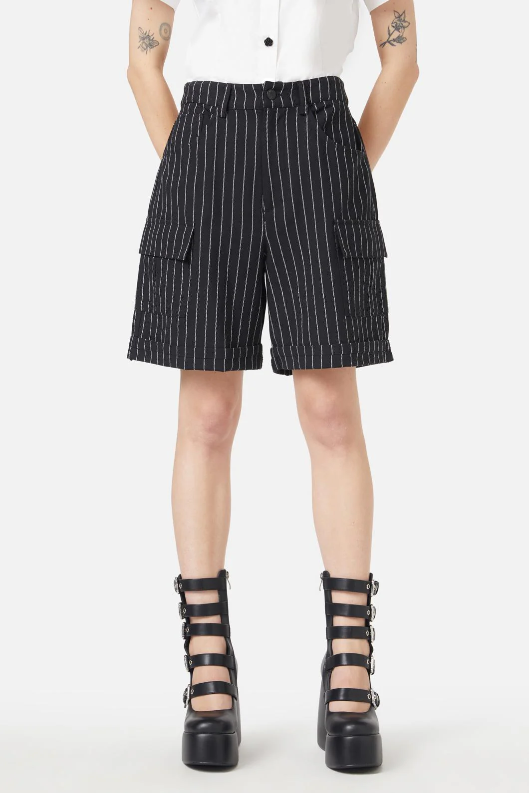 Sew Much Fun Stripe Shorts - Image 4