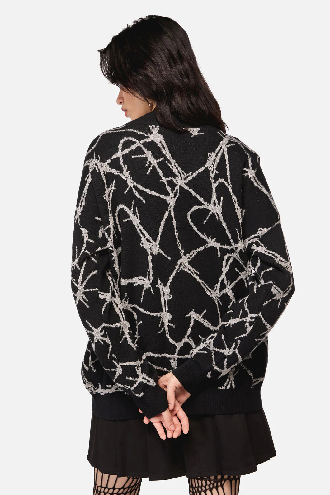 Sharp Hearted Oversized Cardigan - Image 4