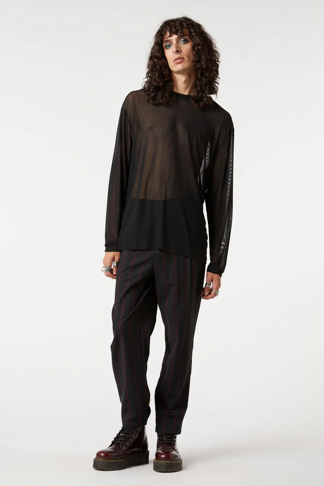 Sheer Basic Long Sleeve Top - Image 3