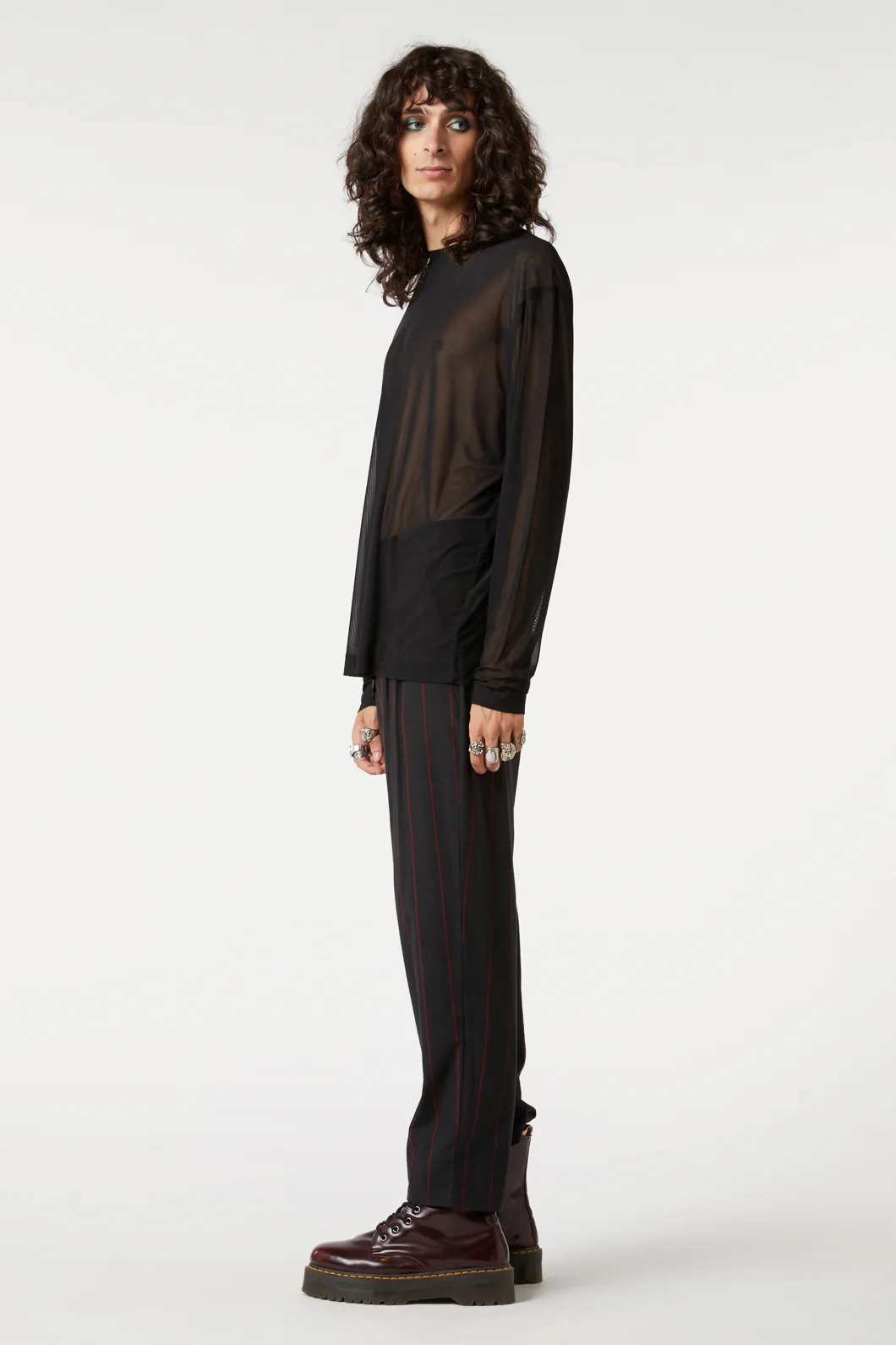 Sheer Basic Long Sleeve Top - Image 4
