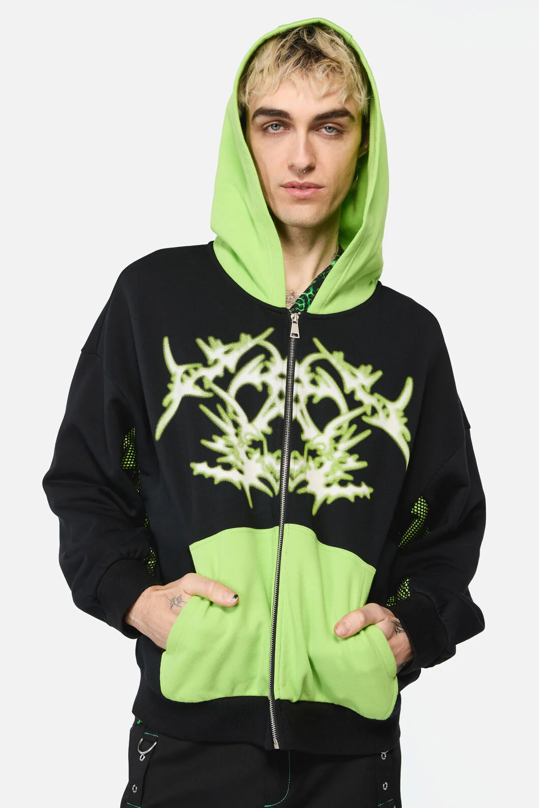 Shock To The System Zipper Hoodie - Image 2