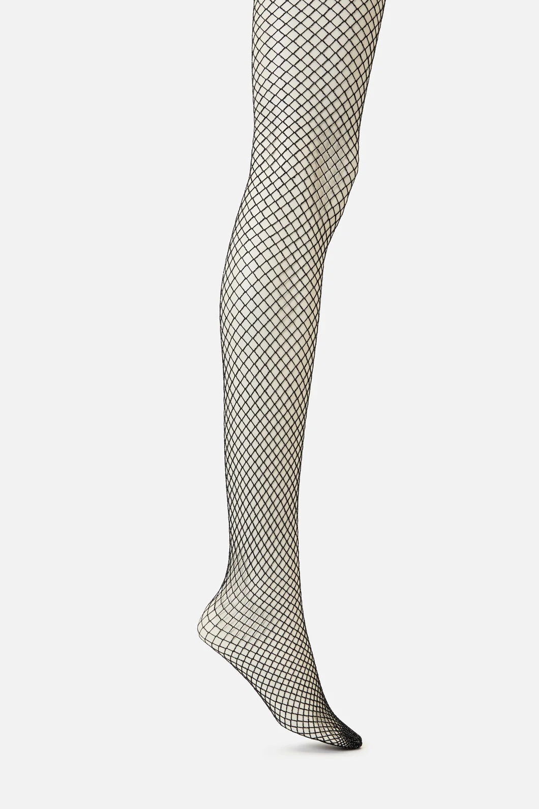 Silver Glitter Fishnets - Image 2