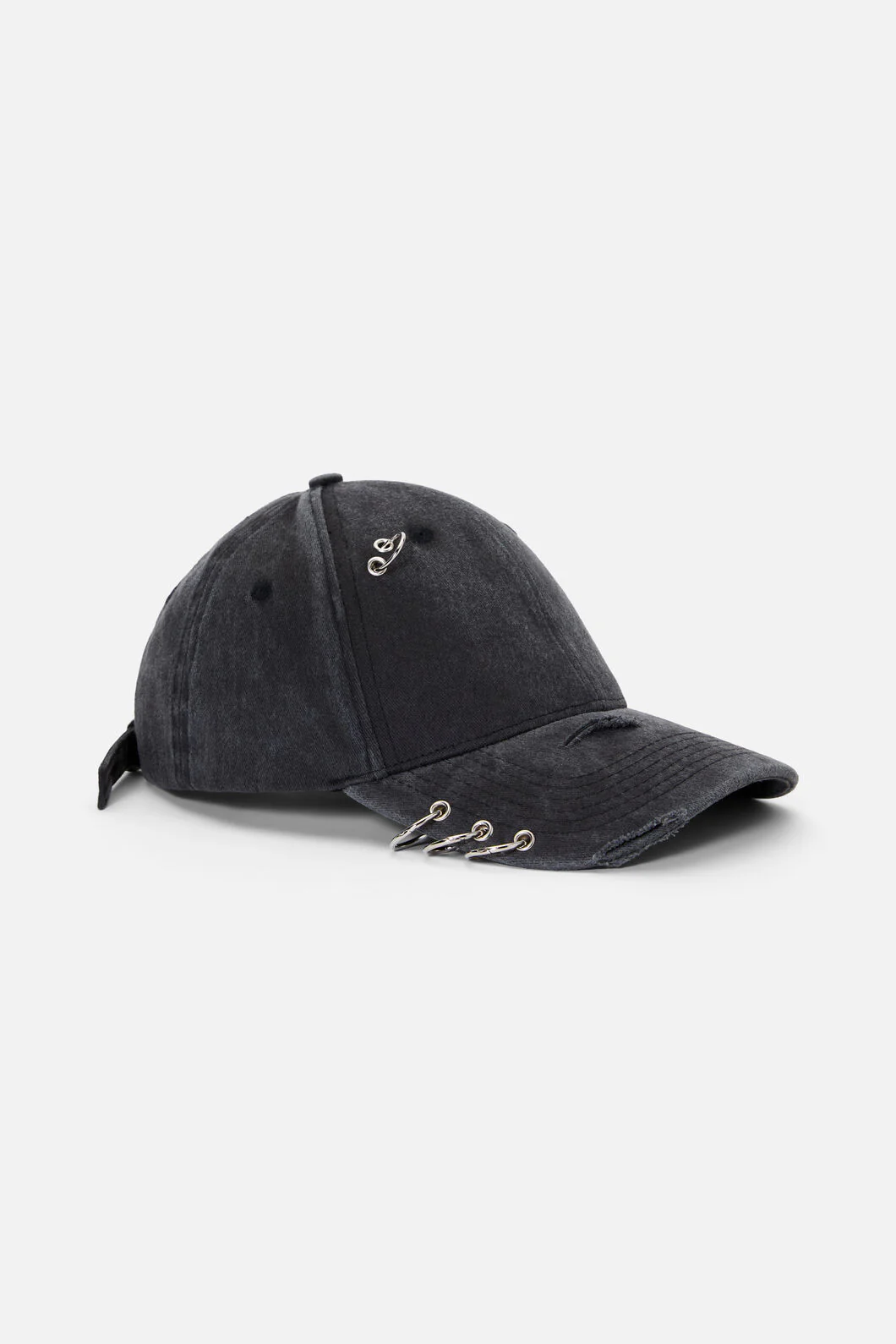 Simple Distressed Pierced Cap - Image 5