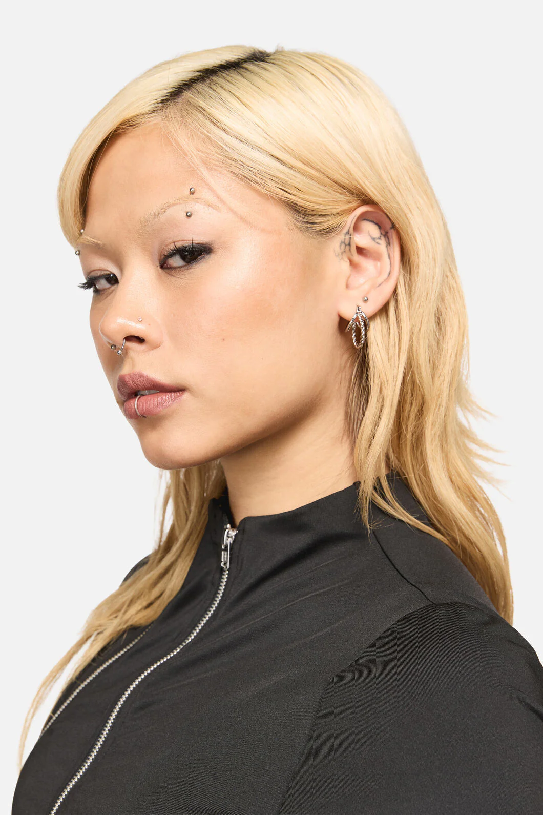 Simple Huggie Chain Earrings