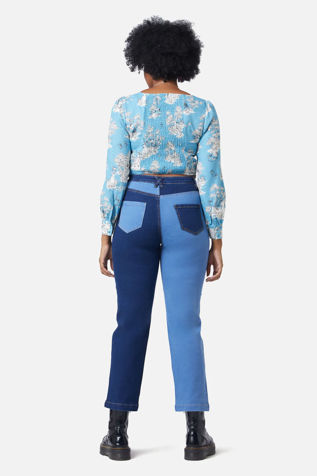 Skelly Toile Puff Sleeve Top - Image 4