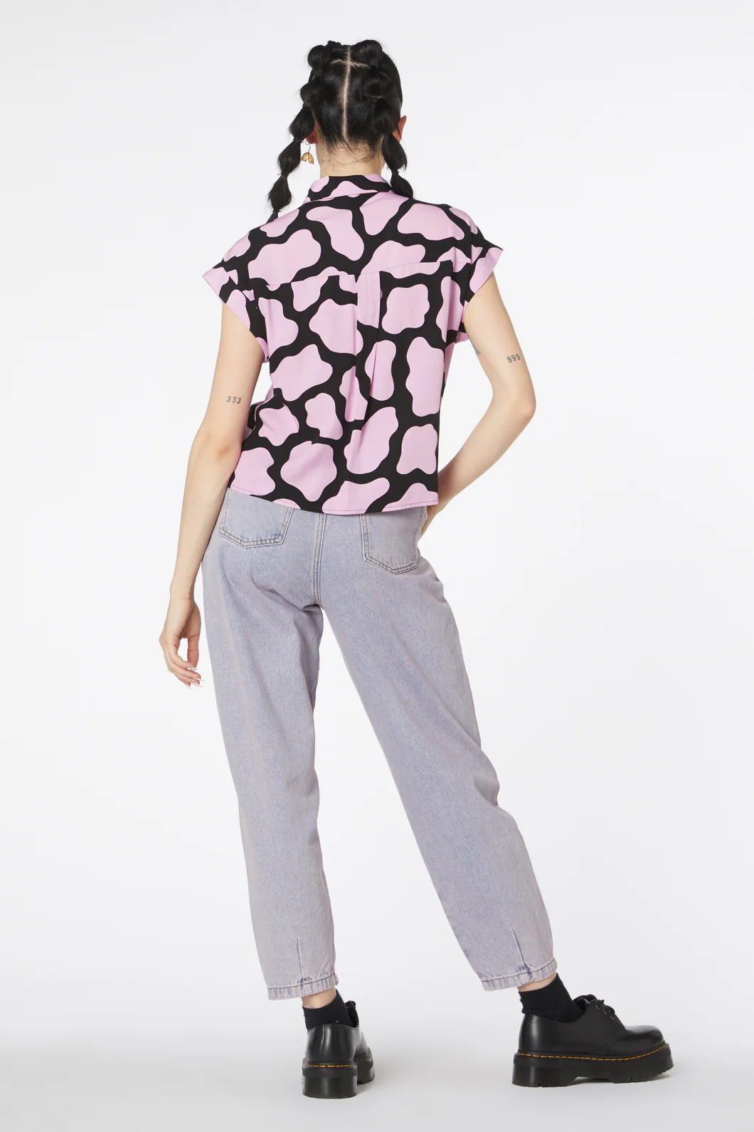 Skip Geo Boxy Collar Blouse - Image 4