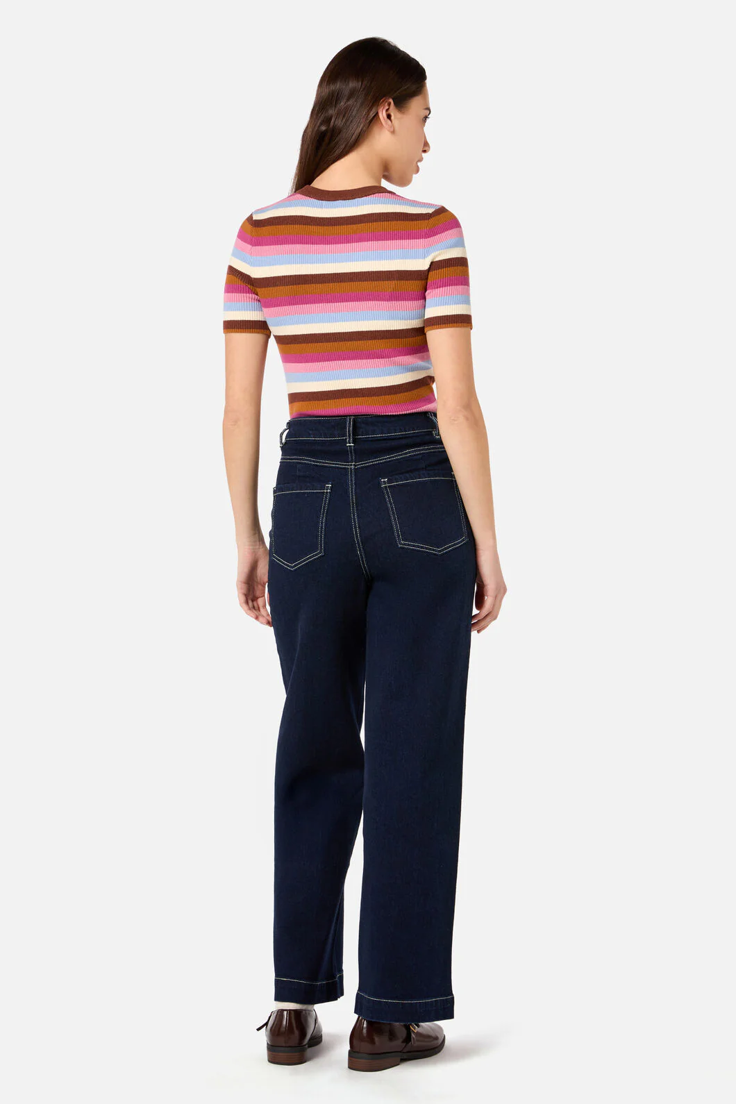 Skye Stripe Rib Knit Top - Image 12