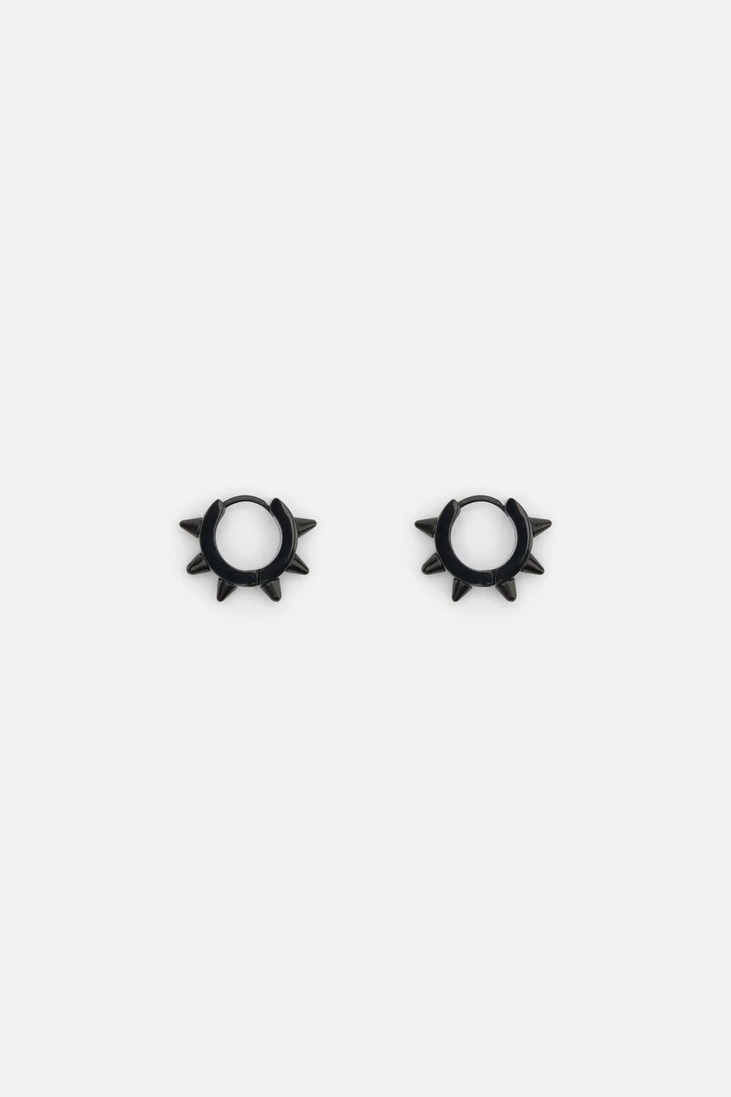 Small Spike Huggie Earrings - Image 4