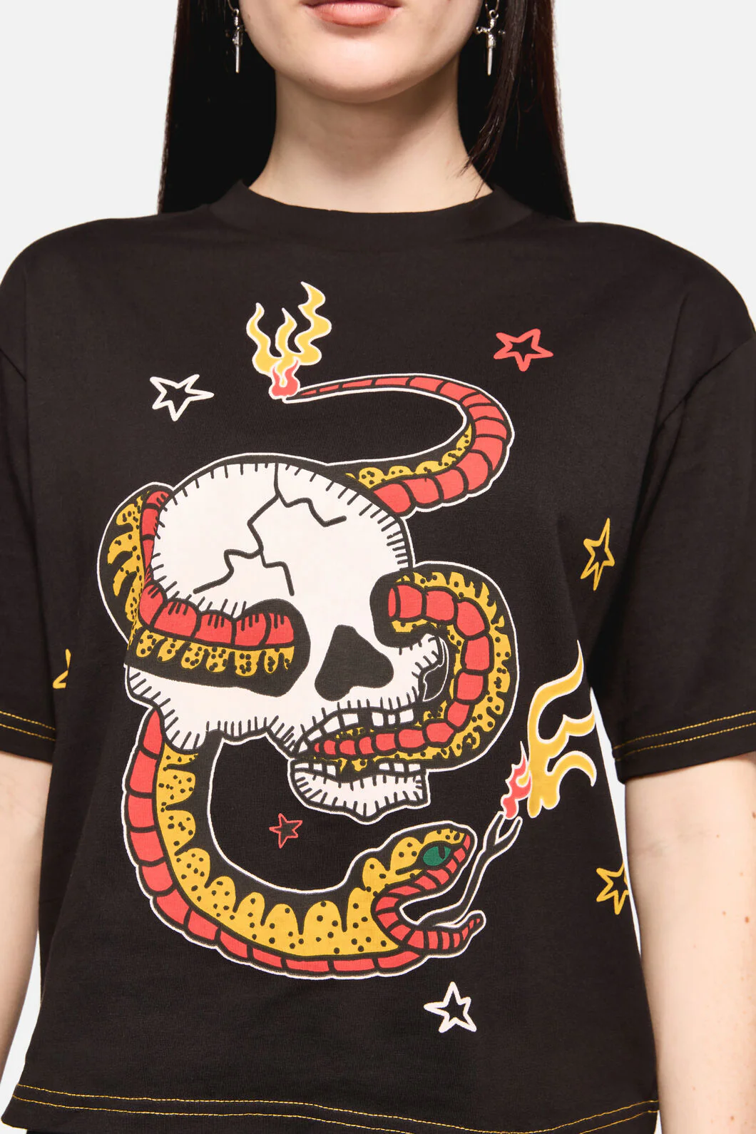 Snake For Brains Grunge Tee - Image 5