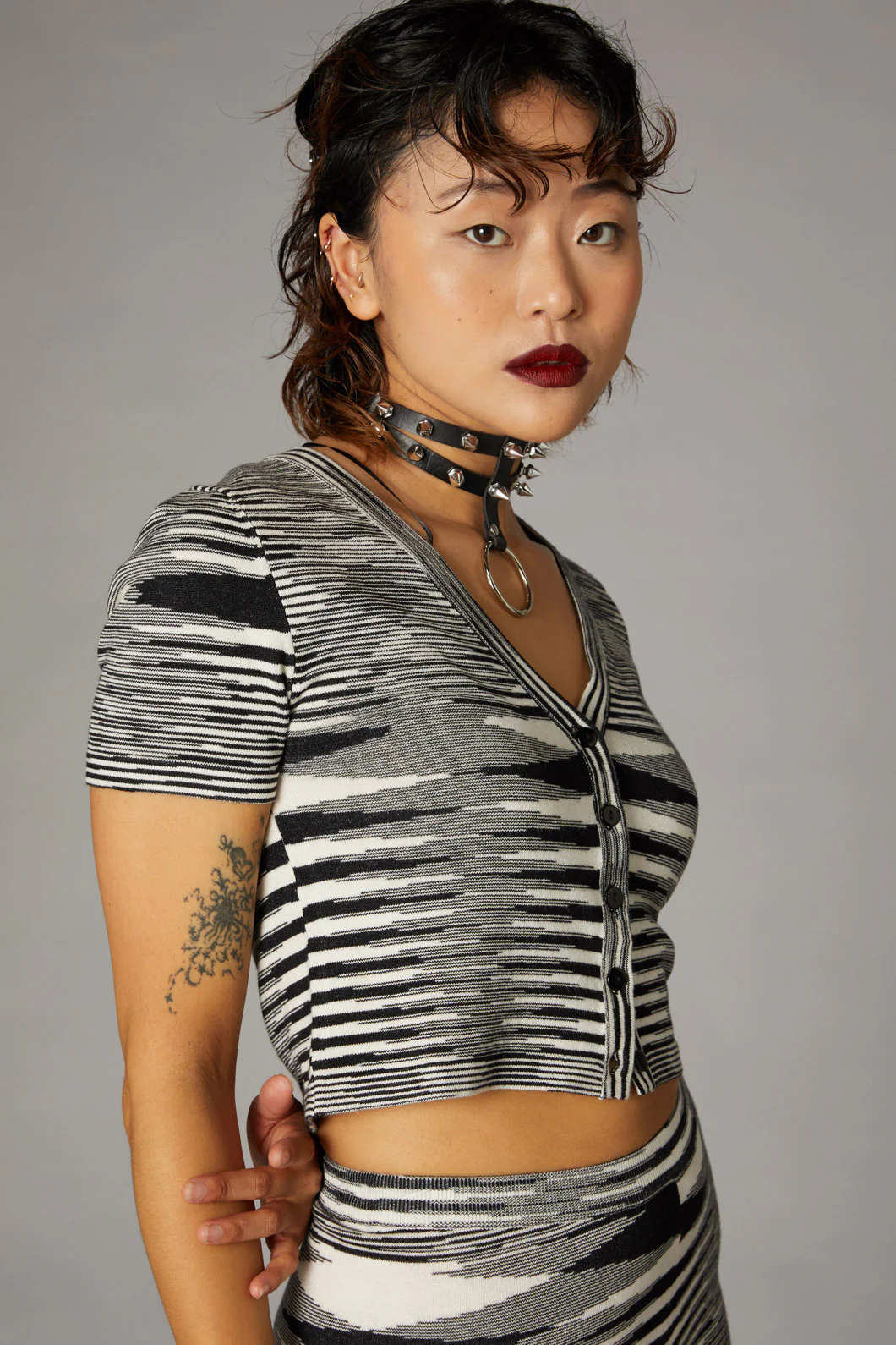 Space Dyed Knit Cardi - Image 6