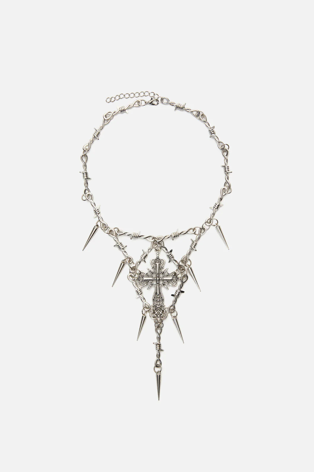 Spike Cross Barb Necklace - Image 3
