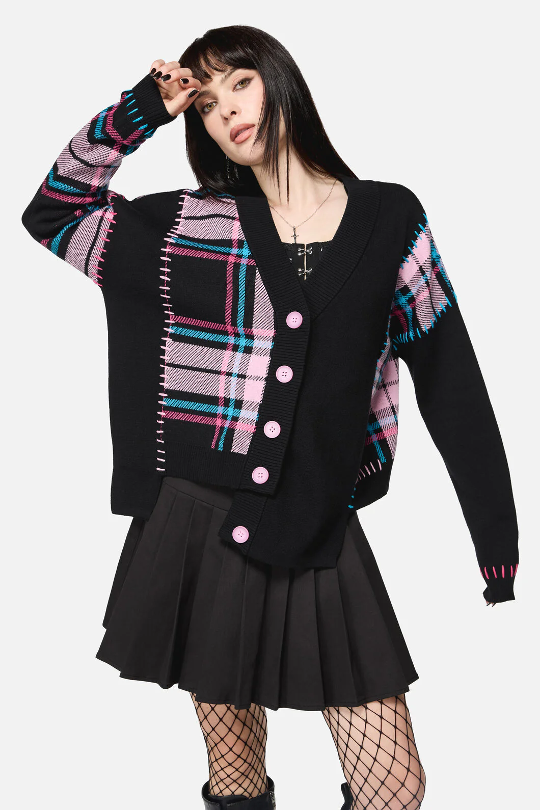 Spliced Goth Cardigan