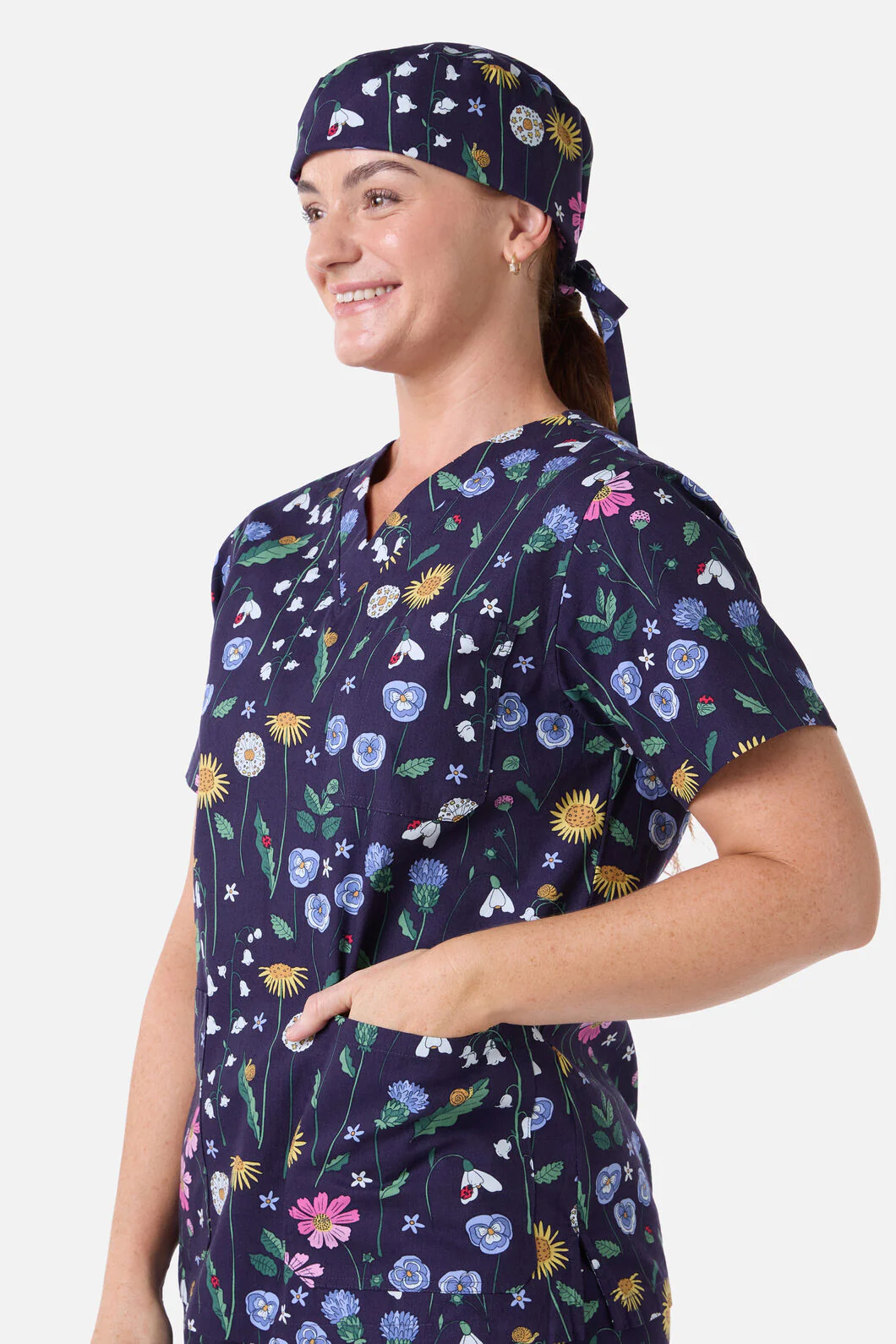 Spring Garden Scrub Hat