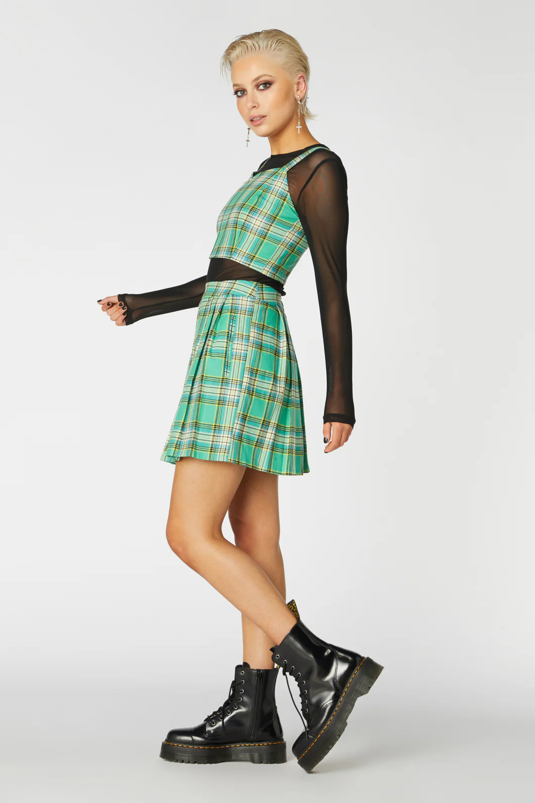Spring Tartan Mini Skirt - Image 3