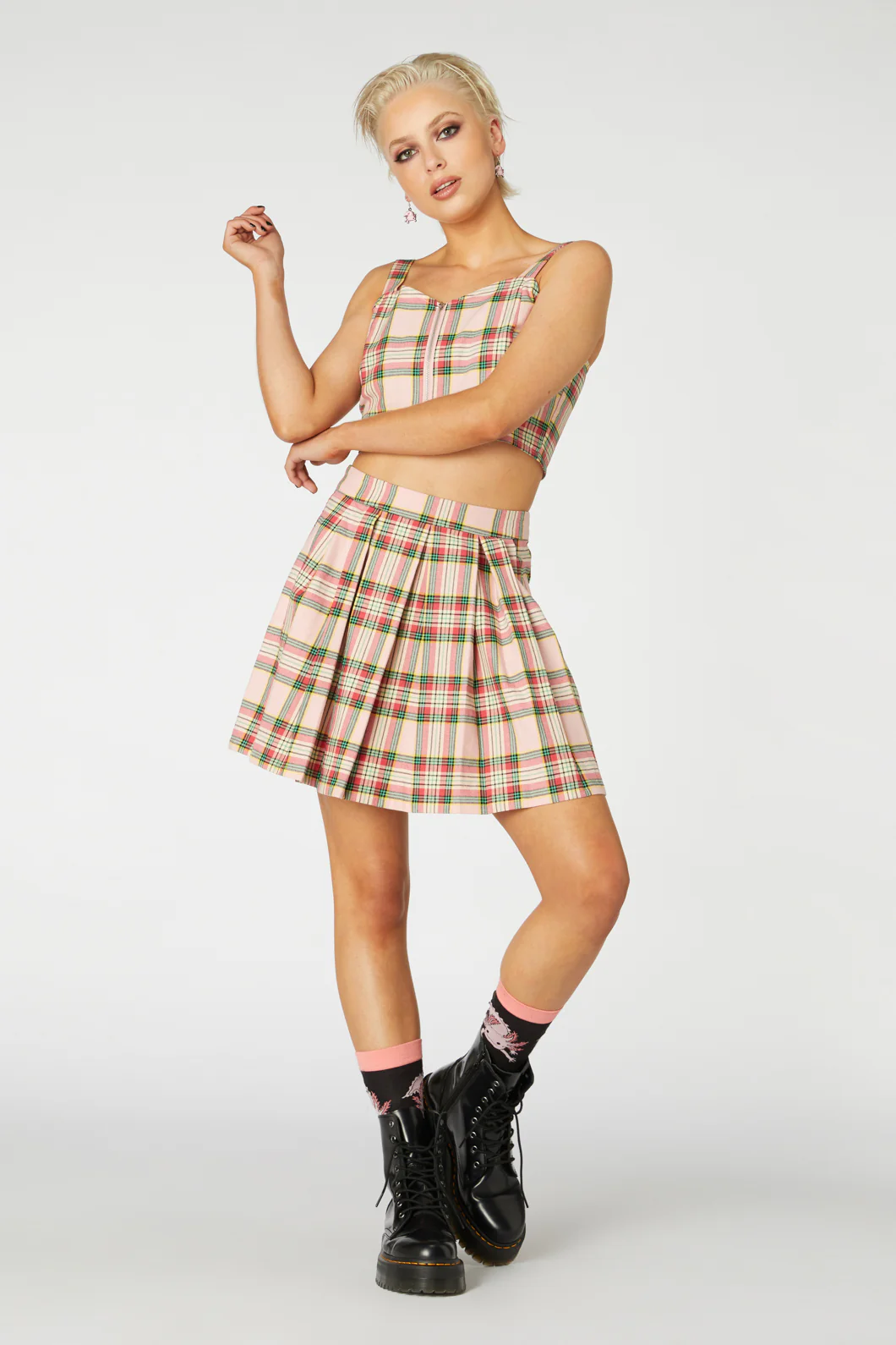 Spring Tartan Mini Skirt - Image 6